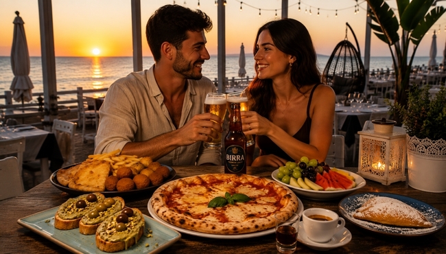 Menu Pizza ai Grani Antichi con Antipasto per 2 Persone